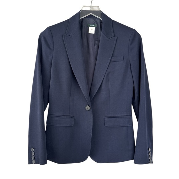 J. Crew Vintage 100% Wool Blazer Size 2 - Picture 1 of 4